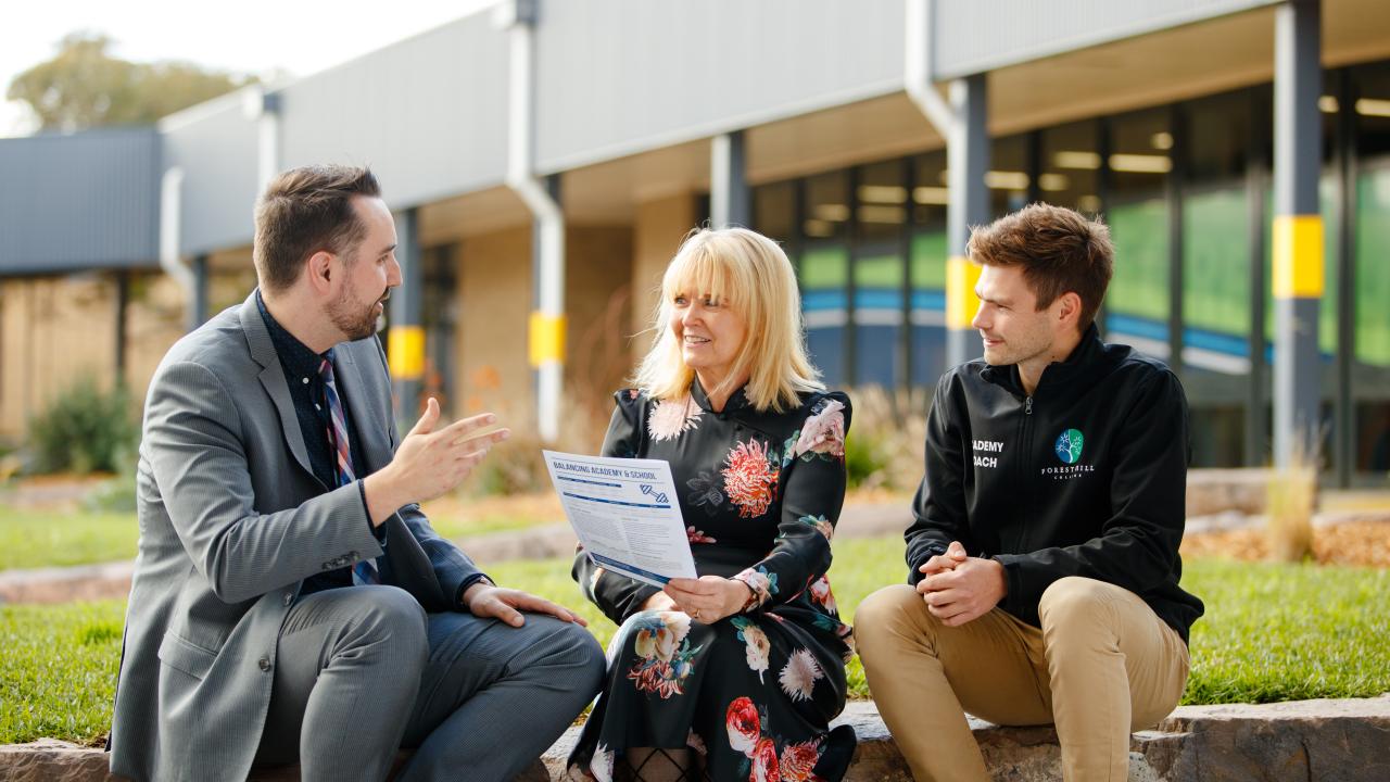 School Leaders having an outdoor discussion