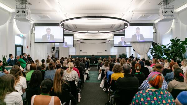 Teaching Excellence Program 2025 - Commencement conference - a wide shot view of the audience