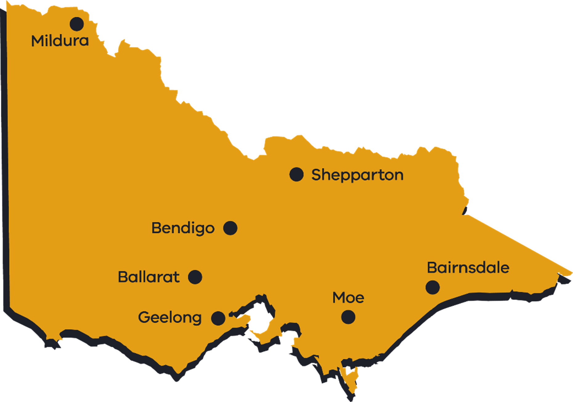 Academy centres map
